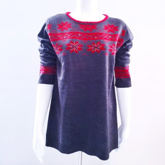 Abito Women's Holiday Tunic Style Sweater - Medium - Picture 1 of 12
